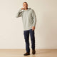 Ariat Primo Playera para Hombre, Resistente al Fuego (FR), Con Capucha - Gris - 10052109 - Imagen 2