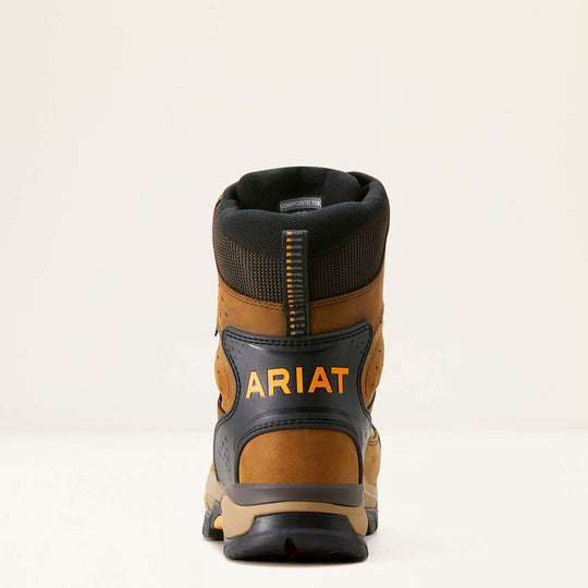 Ariat Men's Endeavor 8" Carbon Toe Waterproof Insulated Work Boot -Brown- 10053571 - Overlook Boots