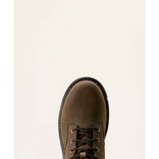 Ariat Men's Big Rig 8" Composite Toe Waterproof Slip Resistant Work Boot - Iron Coffee - 10053573 - Overlook Boots