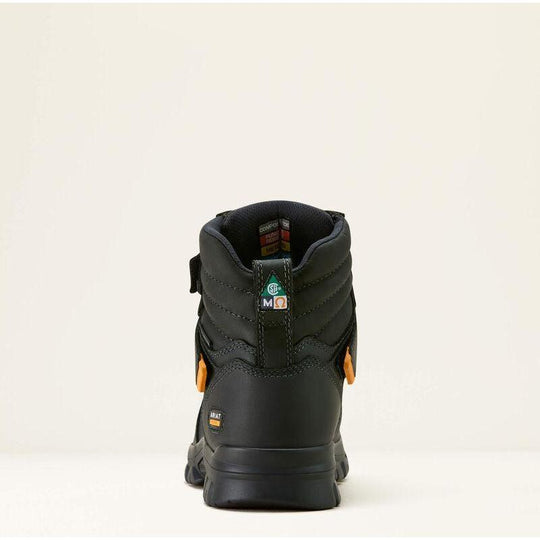 Ariat Men's Treadfast Temper CSA 6" Composite Toe Waterproof MetGuard Work Boot - Black - 10053574 - Overlook Boots