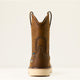 Ariat Men's Rebar 10" Soft Toe Waterproof Pull-On Wedge Work Boot - Distressed Brown - 10053612 - Overlook Boots