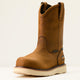 Ariat Men's Rebar 10" Composite Toe Waterproof Pull-On Wedge Work Boot - Distressed Brown - 10053613 - Overlook Boots