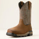 Ariat Men's Rebar Flex SD Composite Toe Slip Resistant Western Work Boot - Brownstone - 10053616 - Overlook Boots