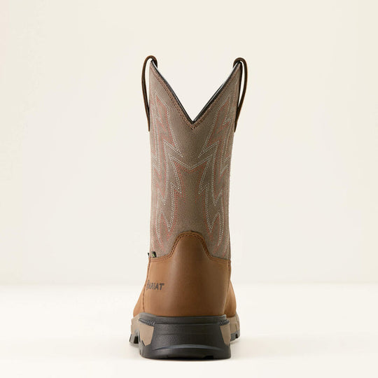 Ariat Men's Rebar Flex SD Composite Toe Slip Resistant Western Work Boot - Brownstone - 10053616 - Overlook Boots