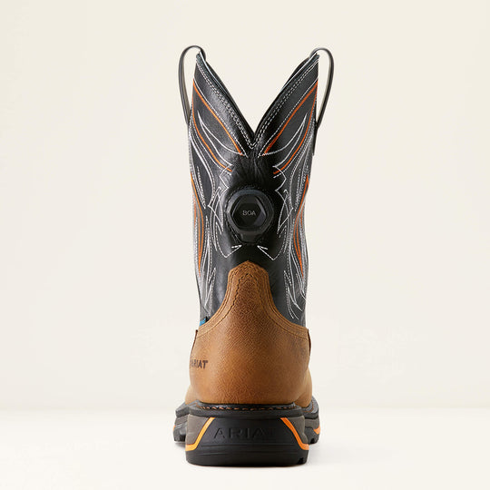 Ariat Men's Big Rig BOA 11" Composite Toe Waterproof Western Work Boot - Natural Tan/Black - 10053617 - Overlook Boots