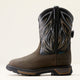 Ariat Men's Big Rig BOA 11" Soft Toe Waterproof Western Work Boot - Iron Coffee/Black - 10053777 - Overlook Boots