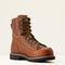 Ariat Men's Longview Shock Shield 8" Composite Toe Waterproof Lace-Up Work Boot - Copper Brown - 10053817 5 / Medium / Brown - Overlook Boots