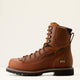 Ariat Men's Longview Shock Shield 8" Composite Toe Waterproof Lace-Up Work Boot - Copper Brown - 10053817 - Overlook Boots