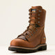 Ariat Men's Longview Shock Shield 8" Soft Toe Waterproof Lace-Up Work Boot - Copper Brown - 10053818 - Overlook Boots