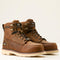 Ariat Women's Rebar Lift 6" Composite Toe Waterproof Lace-Up Work Boot - Distressed Brown - 10053821 5.5 / Medium / Brown - Overlook Boots
