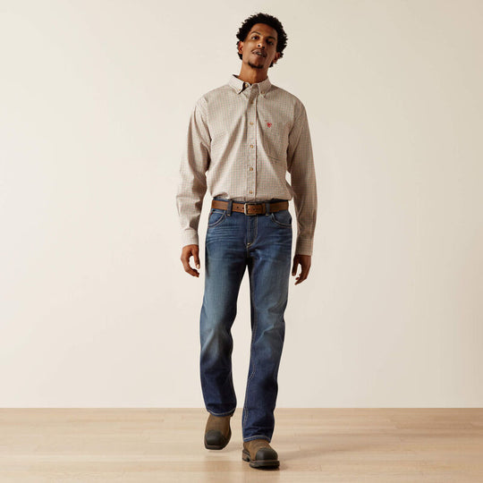 Ariat Men's Flame Resistant Gasket Work Shirt - White - 10054611 - Overlook Boots