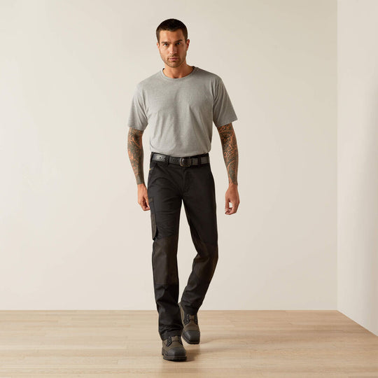 Ariat Men's Rebar M8 Modern DuraStretch Cargo Narrow Pant - Black - 10060379 - Overlook Boots
