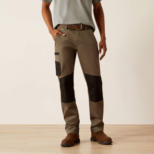 Ariat Men's Rebar M5 Slim DuraStretch Cargo Straight Pant - Hunter - 10060672 28 x 28 / Fox Hunter / Standard - Overlook Boots