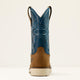 Ariat Men's Activator 11" Steel Toe Waterproof Work Boot - Dusted Brown/Basin Blue - 10060893 - Overlook Boots