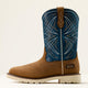 Ariat Men's Activator 11" Steel Toe Waterproof Work Boot - Dusted Brown/Basin Blue - 10060893 - Overlook Boots