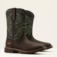 Ariat Men's Activator 11" Wide Square Toe Waterproof Work Boot - Dark Brown/Green - 10060894 - Overlook Boots
