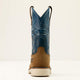 Ariat Men's Activator 11" Square Toe Waterproof Western Work Boot- Brown/Blue - 10060895 - Overlook Boots
