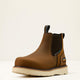Ariat Men's Rebar 6" Composite Toe Waterproof Wedge Chelsea Work Boot - Distressed Brown - 10061115 - Overlook Boots