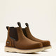 Ariat Men's Rebar 6" Composite Toe Waterproof Wedge Chelsea Work Boot - Distressed Brown - 10061115 - Overlook Boots