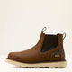 Ariat Men's Rebar 6" Round Toe Waterproof Wedge Chelsea Work Boot - Distressed Brown - 10061116 - Overlook Boots