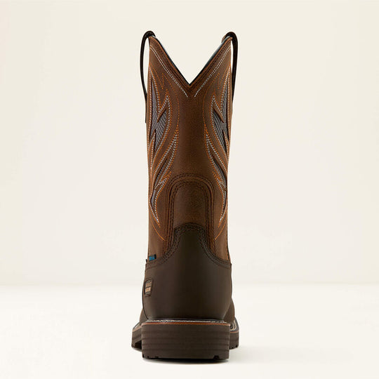Ariat Men's Activator VentTEK 11" Steel Toe Waterproof Work Boot - Dark Brown - 10061119 - Overlook Boots