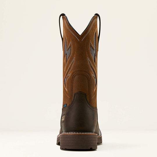 Ariat Men's Activator VentTEK 11" Square Toe Waterproof Work Boot - Brown - 10061120 - Overlook Boots