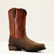 Ariat Men's Ironside Square Toe Steel Toe 11" Slip Resistant Work Boot - Dark Earthbrick - 10061252 7 / Medium / Brown - Overlook Boots