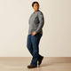 Ariat FR Pima Stretch US Logo Capa Base para Mujer - Carbón - 10062317 - Imagen 3