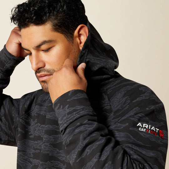 Ariat DuraStretch Smoke Sudadera con Capucha para Hombre, Resistente al Fuego (FR) - Negro - 10062335