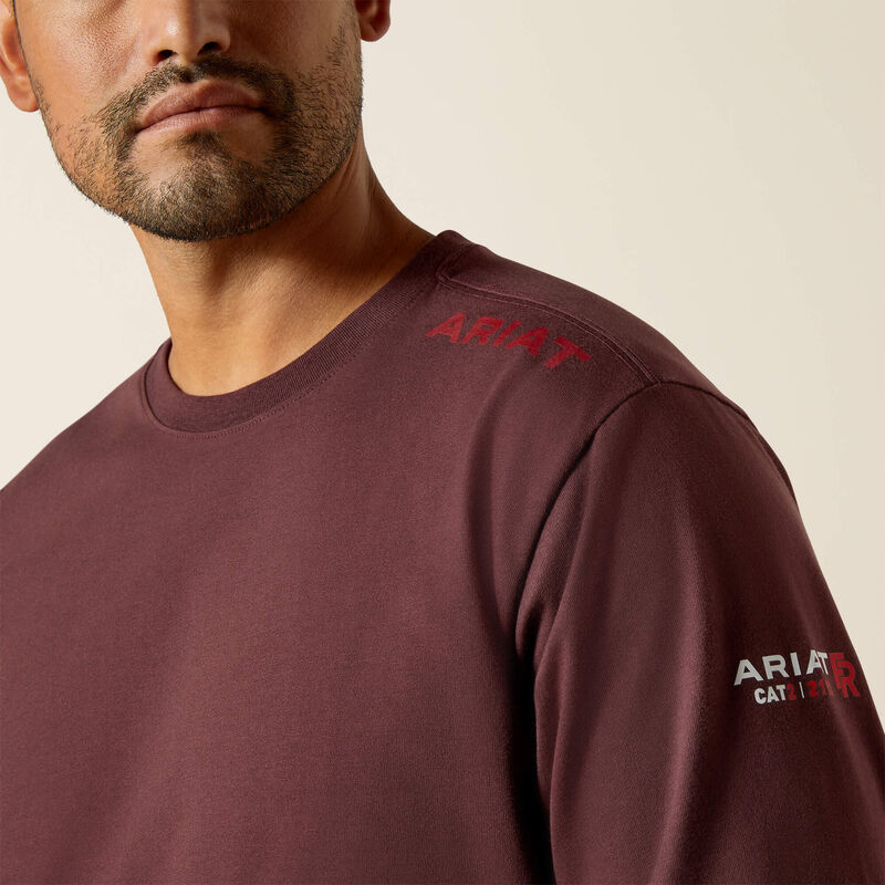 Ariat Men's Flame Resistant Born For This T-Shirt - Chocolate - 10062667 Small / Bitter Chocolate / Standard - Overlook Boots