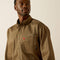 Ariat Men's Flame Resistant Deniro Work Shirt - Khaki - 10062743 Small / Rebar Khaki - Overlook Boots
