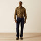 Ariat Men's Flame Resistant Deniro Work Shirt - Khaki - 10062743 - Overlook Boots