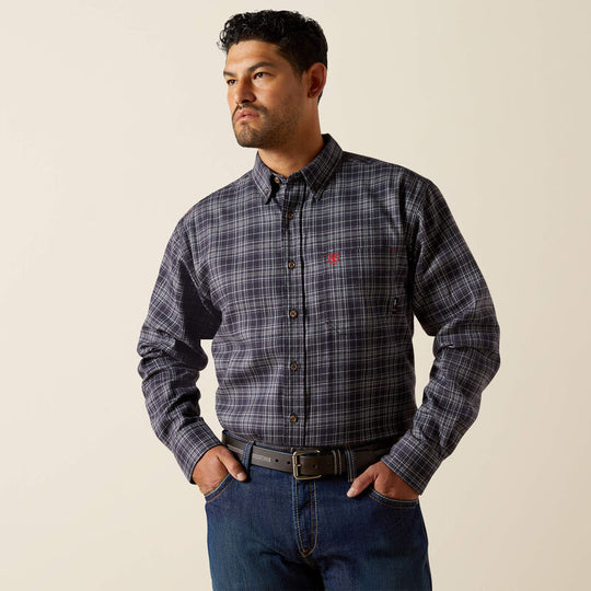 Ariat Men's Flame Resistant Brando Work Shirt - Night - 10062744 - Overlook Boots