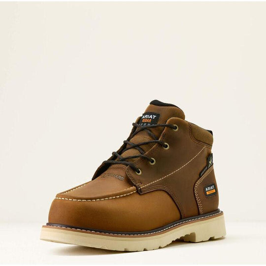 Ariat Men's Rebar Lift Chukka 5.5" Comp Toe MetGuard Work Boot - Brown - 10063850 - Overlook Boots