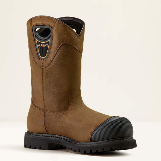 Ariat Men's Longview Shock Shield Comp Toe Waterproof Work Boot - Brown - 10063853 7 / Medium / Brown - Overlook Boots