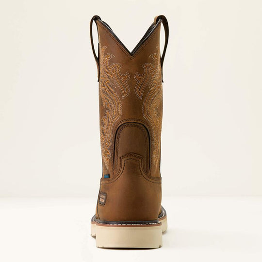 Ariat Men's Activator Argo 11" Round Toe Waterproof Work Boot - Brown - 10063860 - Overlook Boots