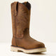Ariat Men's Activator Argo 11" Round Toe Waterproof Work Boot - Brown - 10063860 7 / Medium / Distressed Brown - Overlook Boots