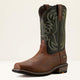 Ariat Men's Ironside Square Toe Steel Toe 11" Slip Resistant Western Work Boot - Bravo Brown - 10063891 - Overlook Boots