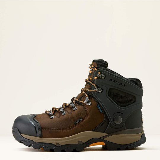 Ariat Men's Endeavor 6" Carbon Toe Waterproof Work Boot - Brown - 10063978 - Overlook Boots