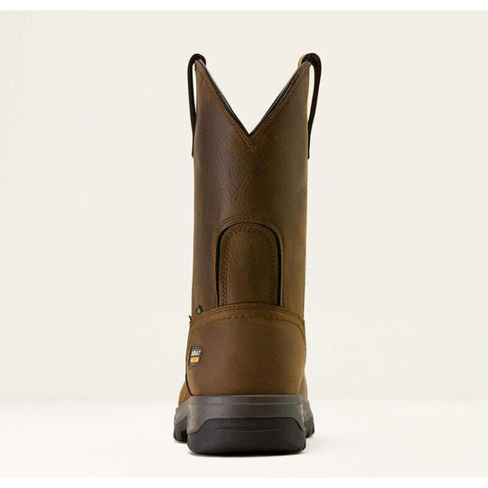 Ariat Men's Turbo Duratread 10" CT Pull On Work Boot- Brown- 10074209 - Overlook Boots