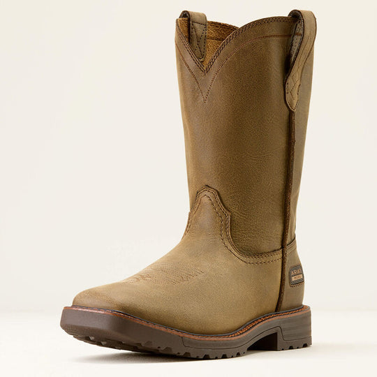 Ariat Men's Activator 11" Wide Square Toe Slip Resistant Pull-On Work Boot - Brown/Bomber - 10074290 - Overlook Boots