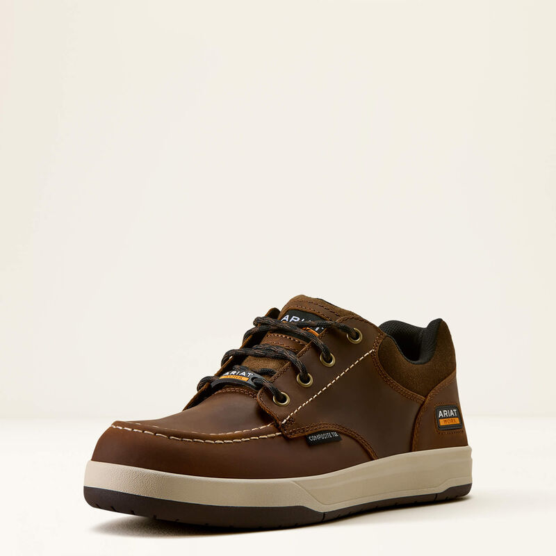 Ariat Men's Outmatch Composite Toe Work Shoe - Brown - 10080332 - Overlook Boots