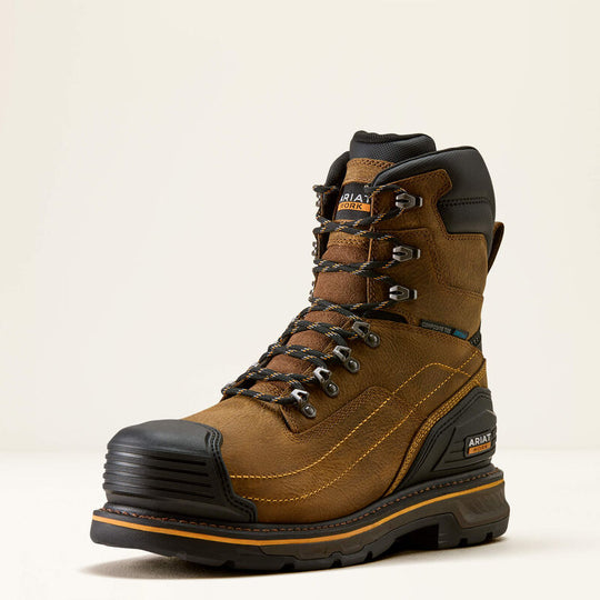 Ariat Men's Stump Jumper 8" Waterproof Composite Toe Work Boot - Brown - 10080454 - Overlook Boots
