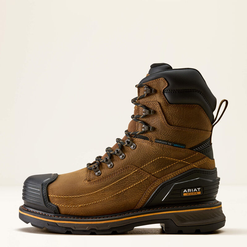 Ariat Men's Stump Jumper 8" Waterproof Composite Toe Work Boot - Brown - 10080454 7 / Medium / Brown - Overlook Boots