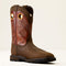 Ariat Men's Groundwork Wide Square Toe Steel Toe Work Boot - Brown - 10082160 7 / Medium / Brown - Overlook Boots