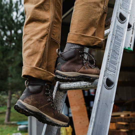 Danner Women's Sandy Ridge 4.5" Plain Toe Waterproof Work Boot -Brown- 11320 - Overlook Boots