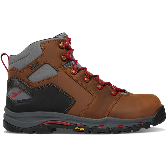 Danner Men's Vicious 4.5" Plain Toe Waterproof Slip Resistant Work Boot -Brown- 13881 - Overlook Boots