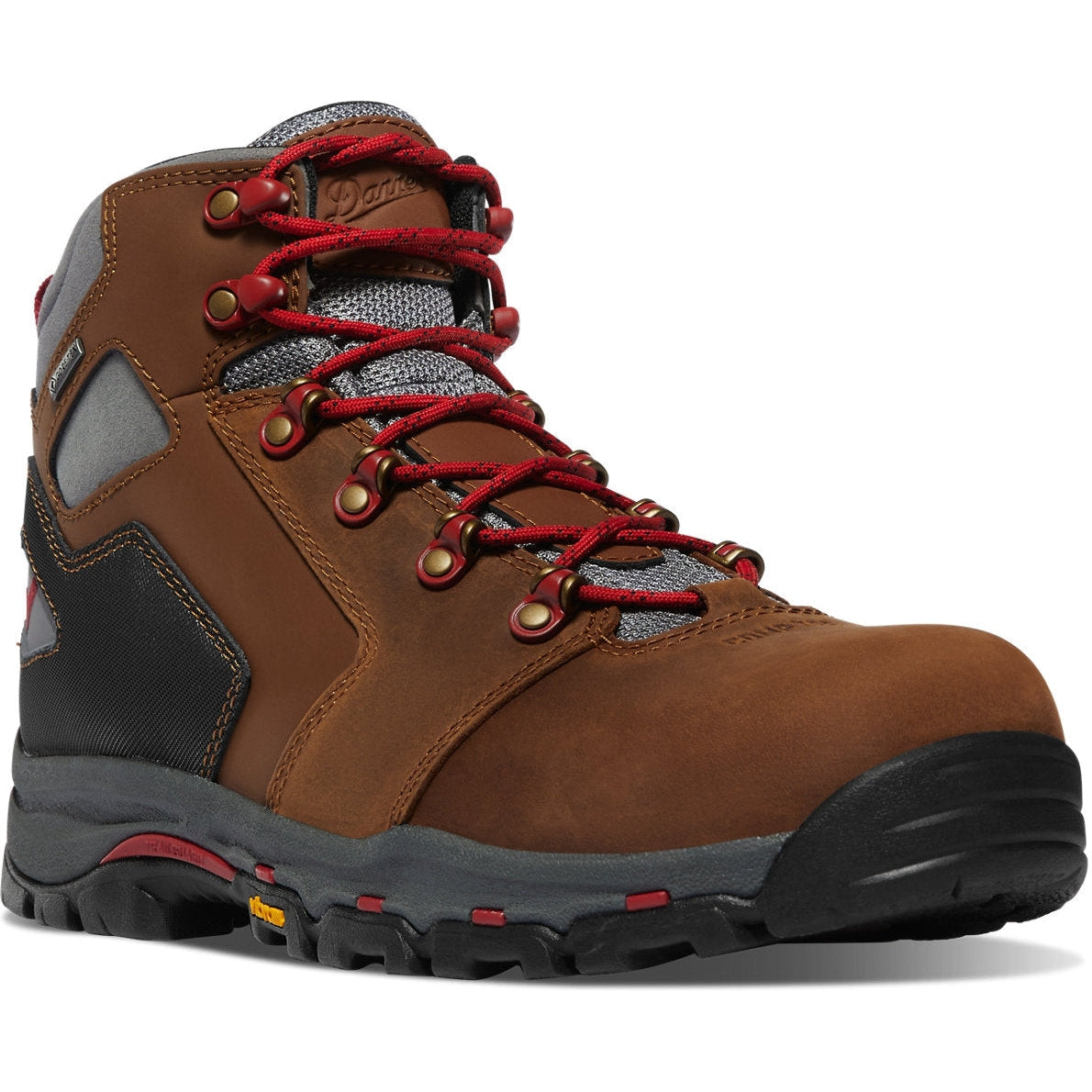 Danner Men's Vicious 4.5" Plain Toe Waterproof Slip Resistant Work Boot -Brown- 13881 7 / Medium / Brown - Overlook Boots