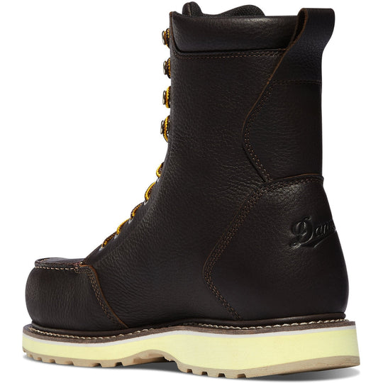Danner Men's Cedar River 8" Plain Toe Waterproof Slip Resistant Work Boot -Brown- 14305 - Overlook Boots