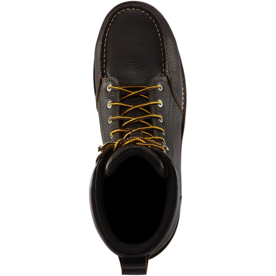 Danner Men's Cedar River 8" Plain Toe Waterproof Slip Resistant Work Boot -Brown- 14305 - Overlook Boots